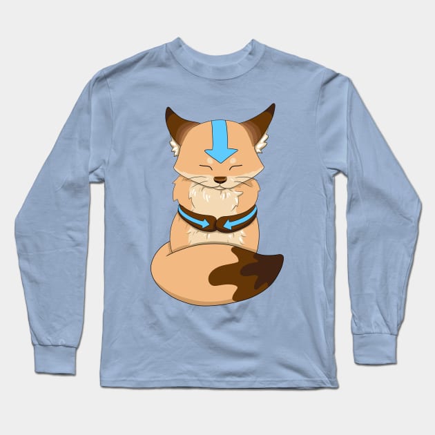 Sunny the Avatar Fox Long Sleeve T-Shirt by Lady Lilac